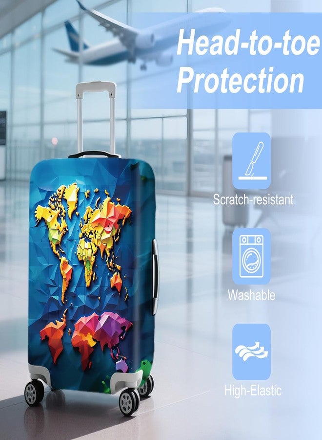 ANNA QUEEN Travel Luggage Cover Suitcase Protector Suitcase Cover Anti-Scratch,Stretchable Bag Cover Washable Durable Polyester - Image 2